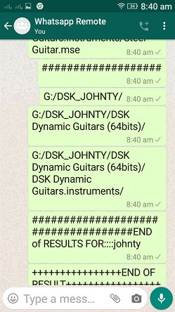 Searchforfilebyfilenameindrive command, whatsapp cloud remote